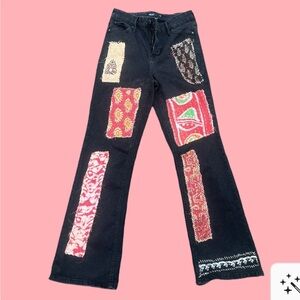 Patchwork Black Jeans by Simply Vera Wang